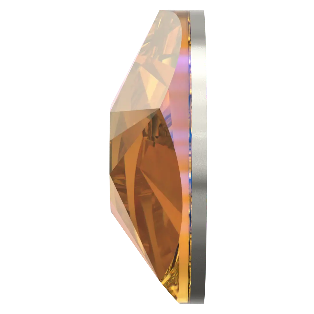 Serinity Hotfix Flat Back Crystals Star Rose (2100) Crystal Metallic Sunshine - Bluestreak Crystals