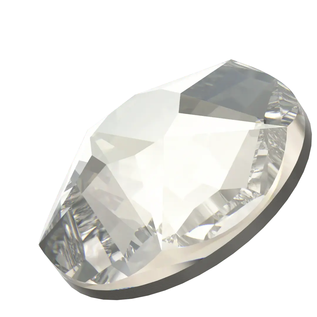 Serinity Hotfix Flat Back Crystals Star Rose (2100) Crystal Silver Shade - Bluestreak Crystals