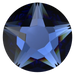 Serinity Hotfix Flat Back Crystals Star Rose (2100) Dark Sapphire - Bluestreak Crystals