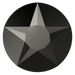 Serinity Hotfix Flat Back Crystals Star Rose (2100) Jet Hematite - Bluestreak Crystals