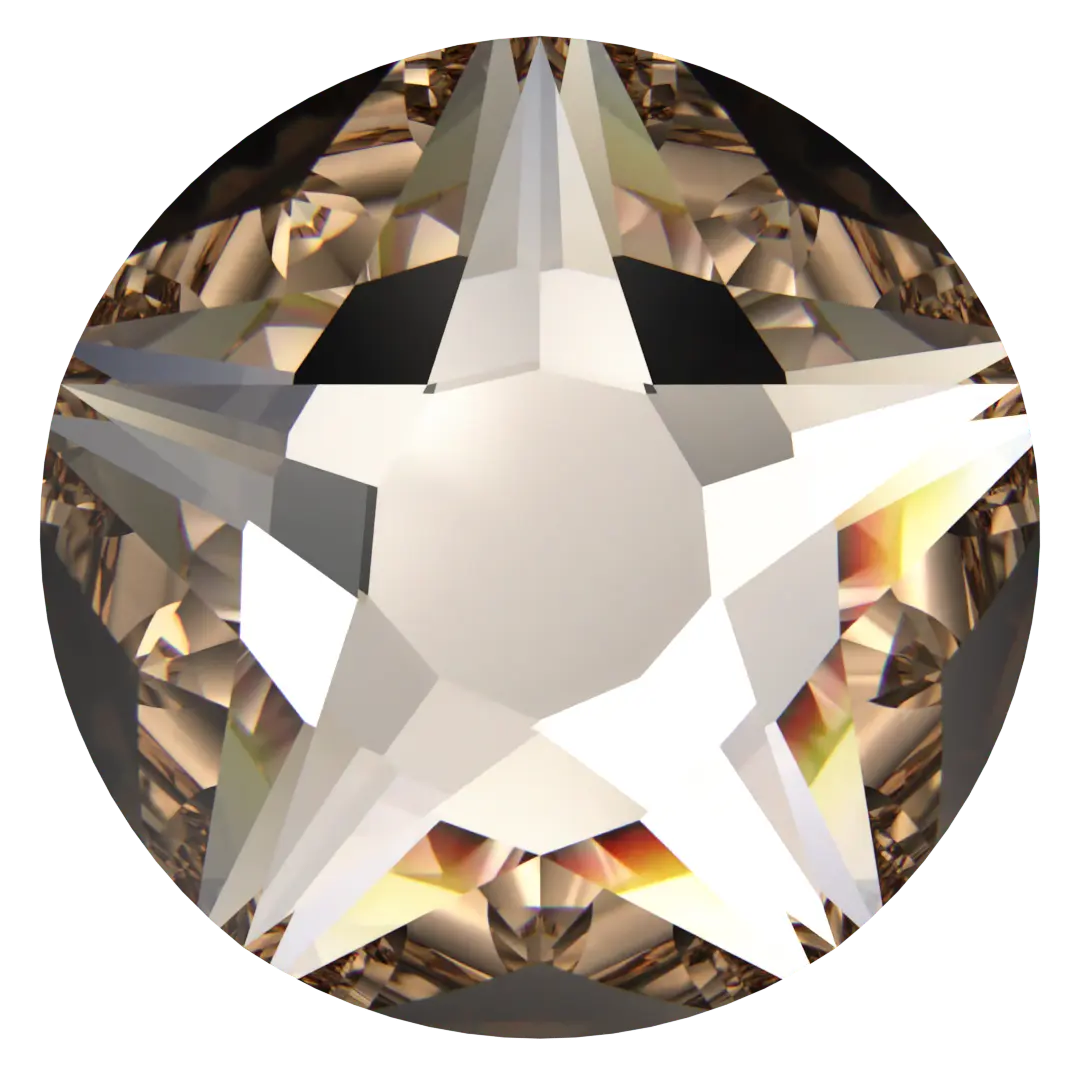 Serinity Hotfix Flat Back Crystals Star Rose (2100) Light Silk - Bluestreak Crystals