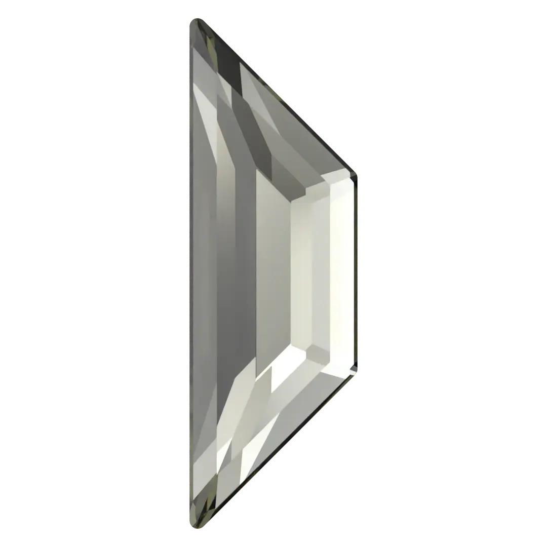 Serinity Hotfix Flat Back Crystals Trapeze (2772) Black Diamond - Bluestreak Crystals