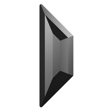 Serinity Hotfix Flat Back Crystals Trapeze (2772) Jet Hematite - Bluestreak Crystals