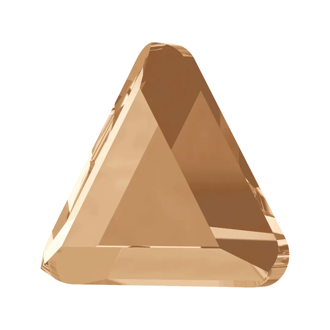 Serinity Hotfix Flat Back Crystals Triangle (2711) Crystal Golden Shadow - Bluestreak Crystals