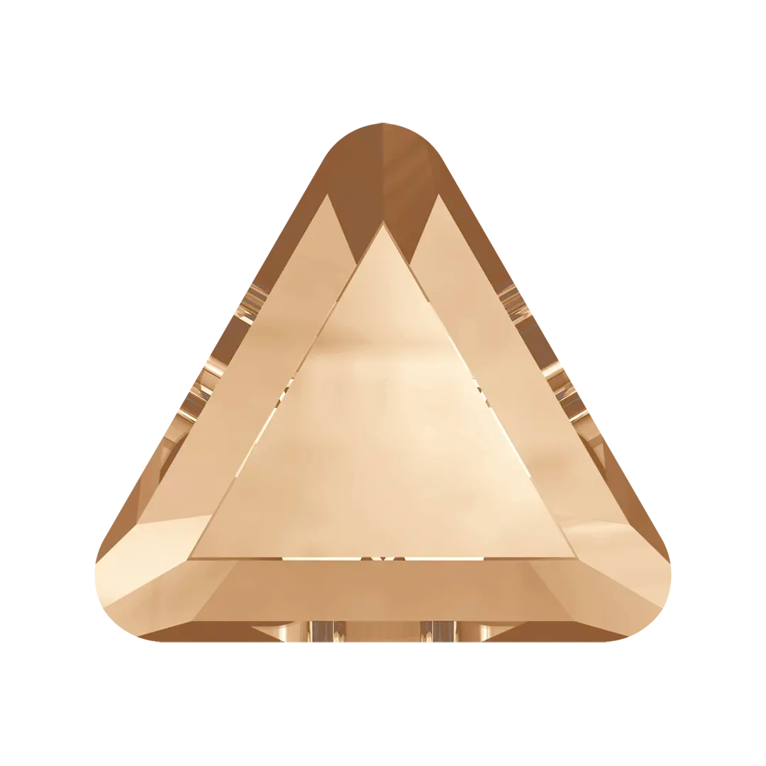 Serinity Hotfix Flat Back Crystals Triangle (2711) Crystal Golden Shadow - Bluestreak Crystals