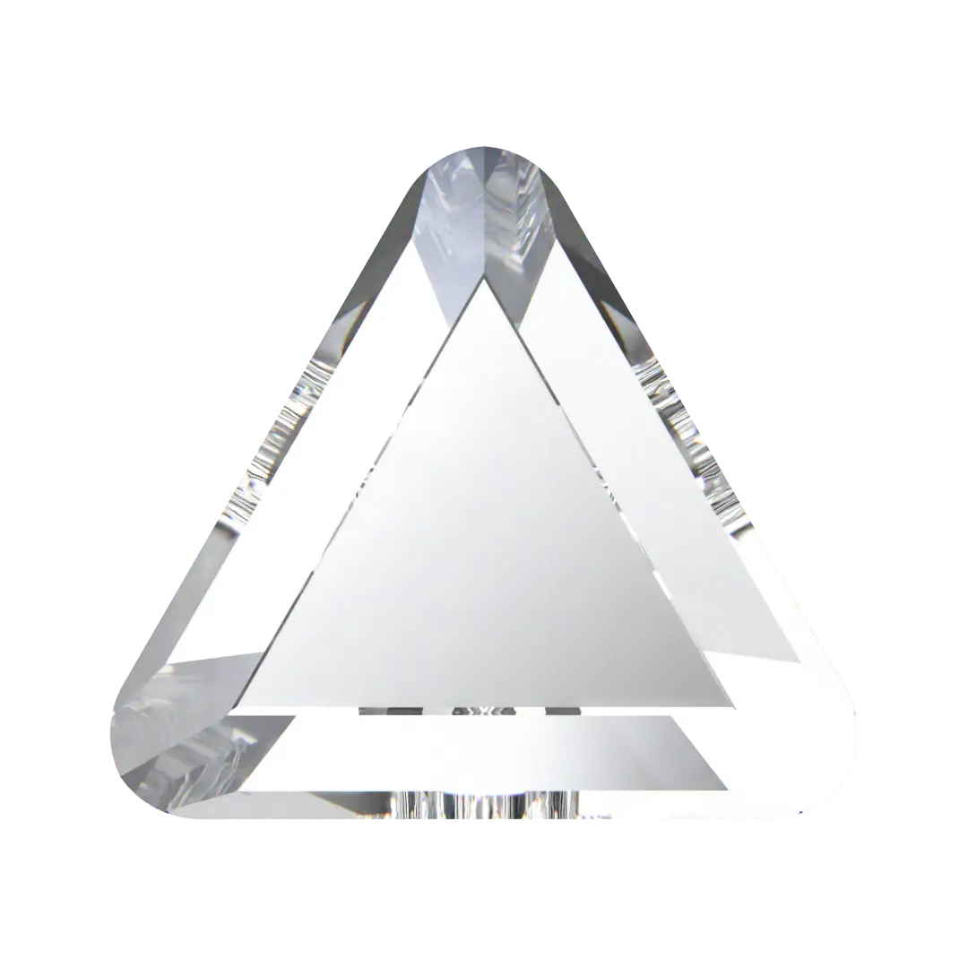 Serinity Hotfix Flat Back Crystals Triangle (2711) Crystal - Bluestreak Crystals