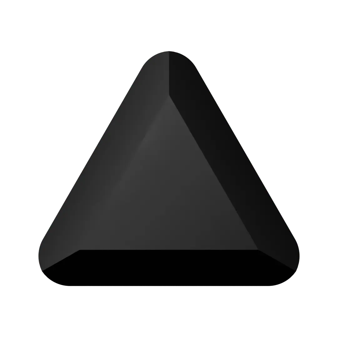 Serinity Hotfix Flat Back Crystals Triangle (2711) Jet - Bluestreak Crystals