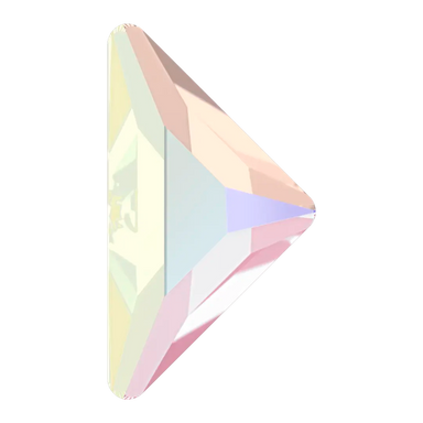 Serinity Hotfix Flat Back Crystals Triangle Right Angle (2740) Crystal AB - Bluestreak Crystals