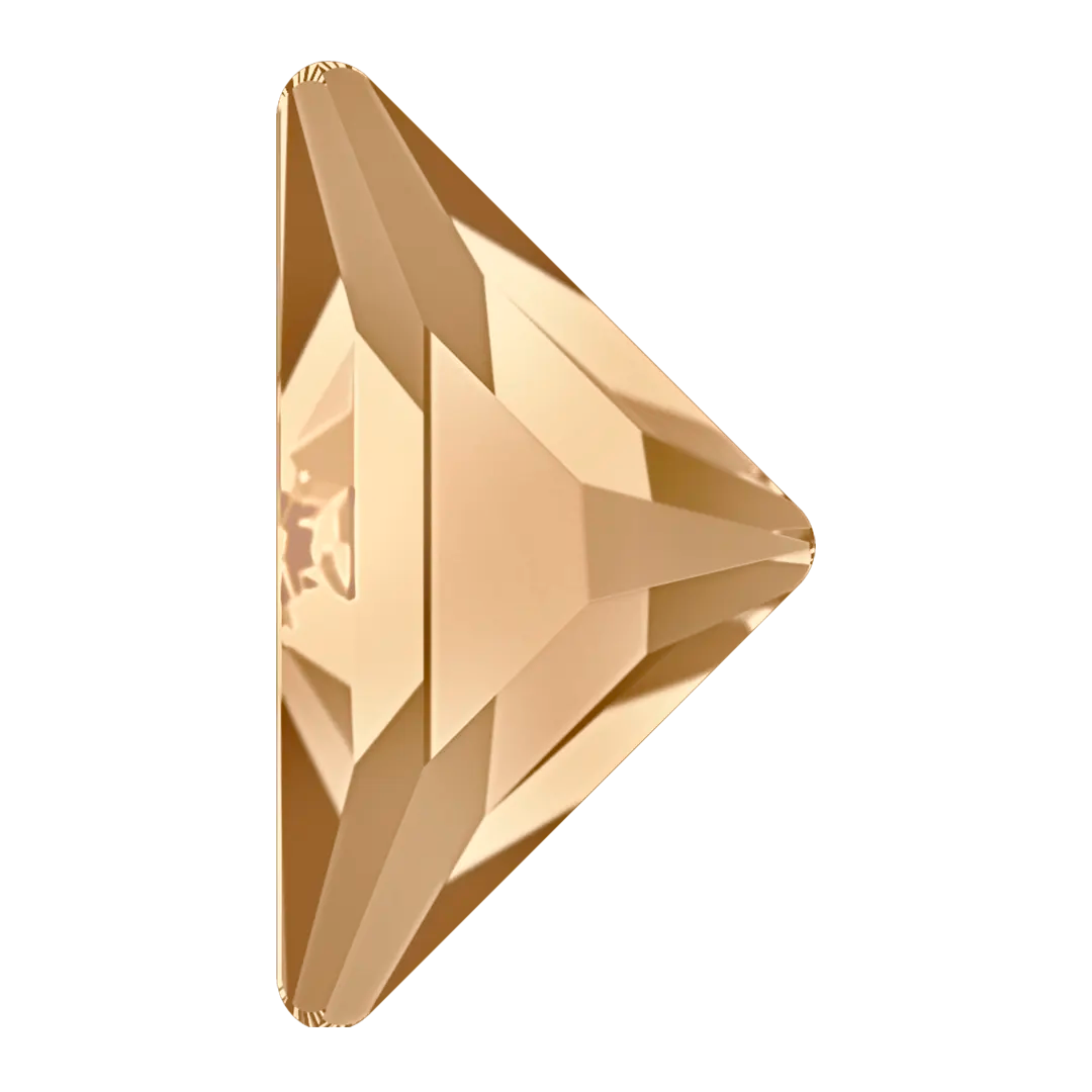 Serinity Hotfix Flat Back Crystals Triangle Right Angle (2740) Crystal Golden Shadow - Bluestreak Crystals