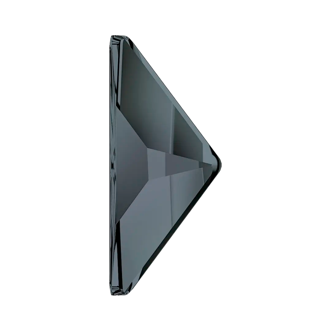 Serinity Hotfix Flat Back Crystals Triangle Right Angle (2740) Crystal Silver Night - Bluestreak Crystals