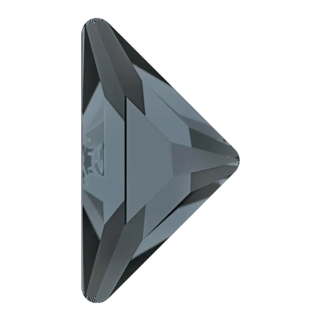 Serinity Hotfix Flat Back Crystals Triangle Right Angle (2740) Crystal Silver Night - Bluestreak Crystals