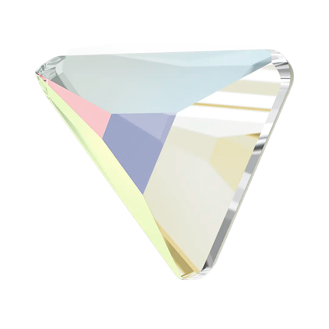 Serinity Hotfix Flat Back Crystals Triangle Scalene (2739) Crystal AB - Bluestreak Crystals