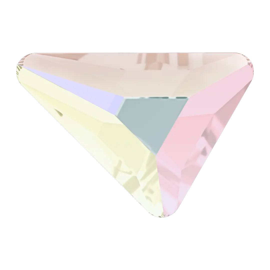 Serinity Hotfix Flat Back Crystals Triangle Scalene (2739) Crystal AB - Bluestreak Crystals