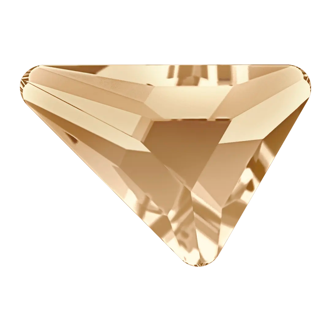 Serinity Hotfix Flat Back Crystals Triangle Scalene (2739) Crystal Golden Shadow - Bluestreak Crystals