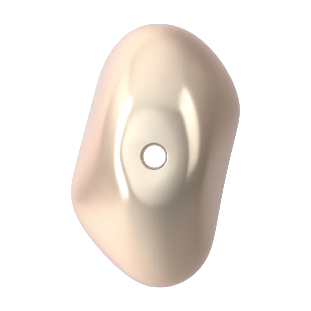 Serinity Pearls Baroque Coin (5842) Crystal Creamrose - Bluestreak Crystals