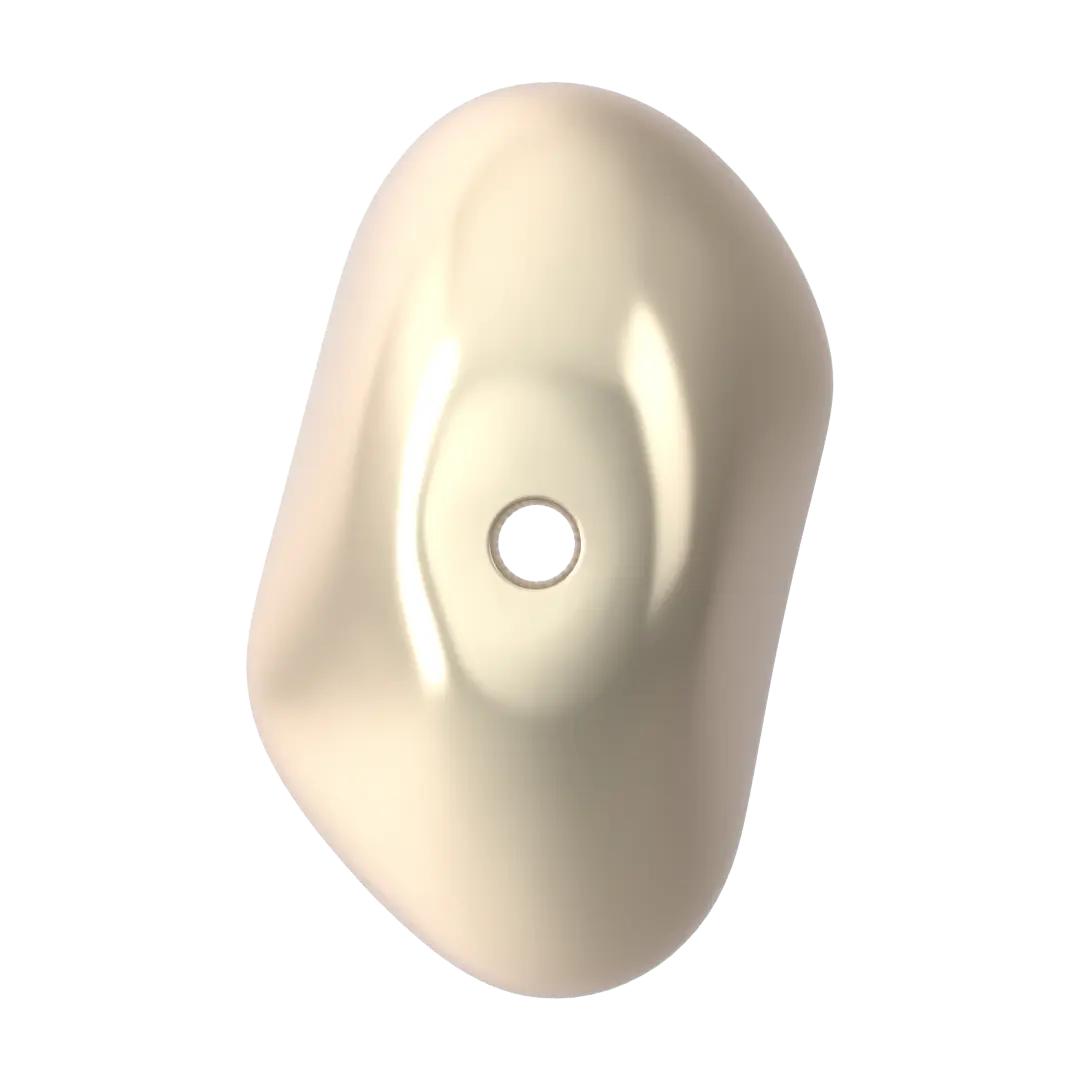 Serinity Pearls Baroque Coin (5842) Crystal Creamrose Light - Bluestreak Crystals