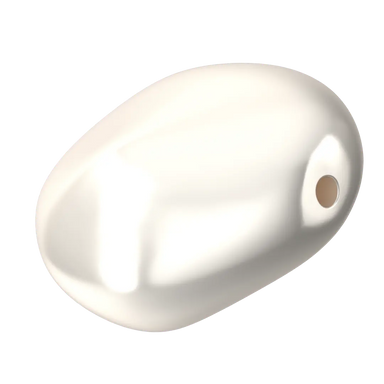 Serinity Pearls Baroque Coin (5842) Crystal White - Bluestreak Crystals