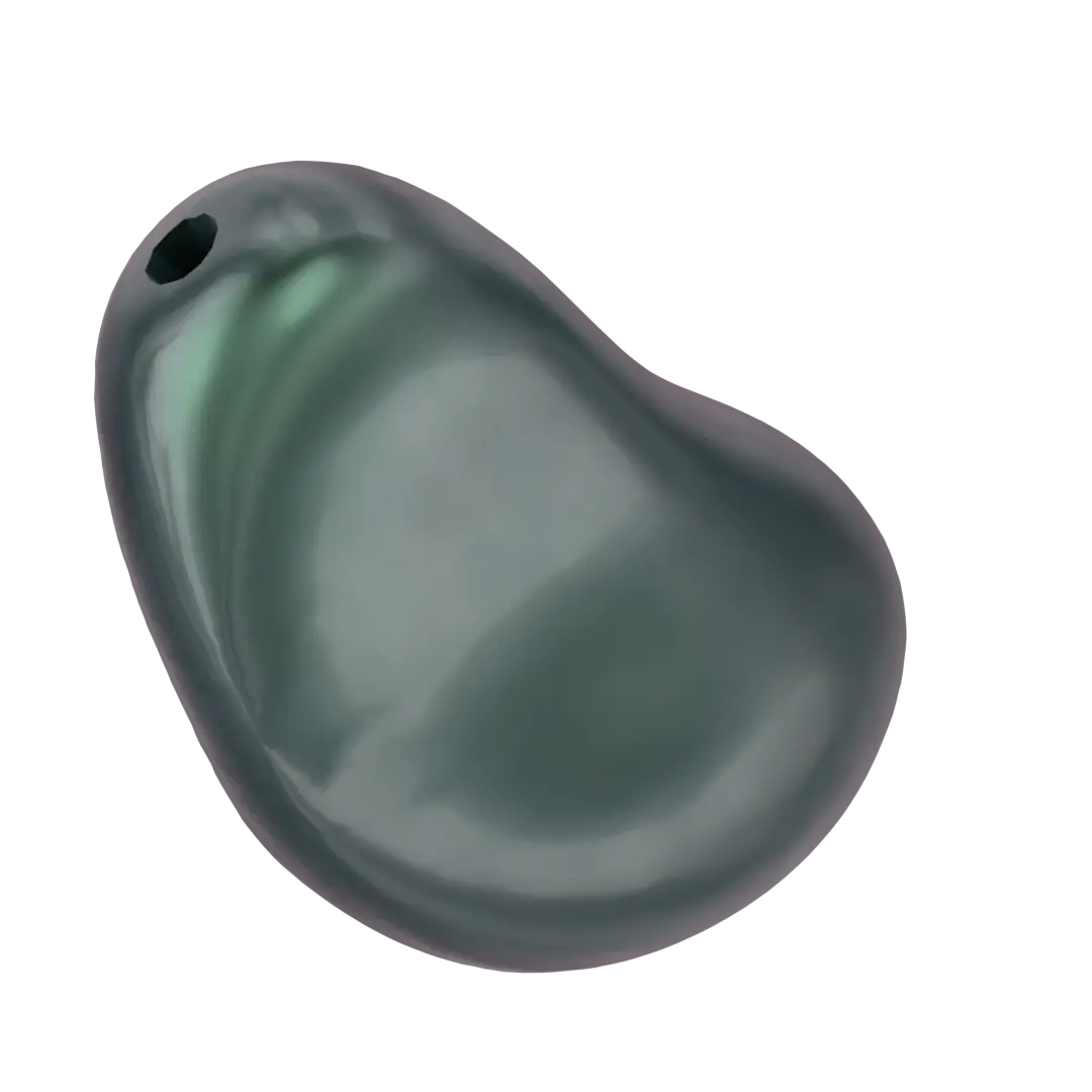 Swarovski Pearls Baroque Drop (5843) Crystal Iridescent Tahitian Look - Bluestreak Crystals