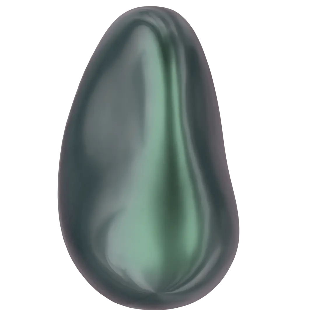 Swarovski Pearls Baroque Drop (5843) Crystal Iridescent Tahitian Look - Bluestreak Crystals