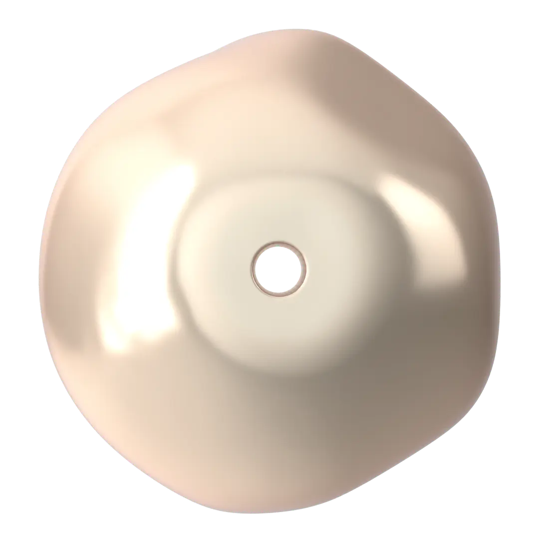 Serinity Pearls Baroque Round (5841) Crystal Creamrose - Bluestreak Crystals