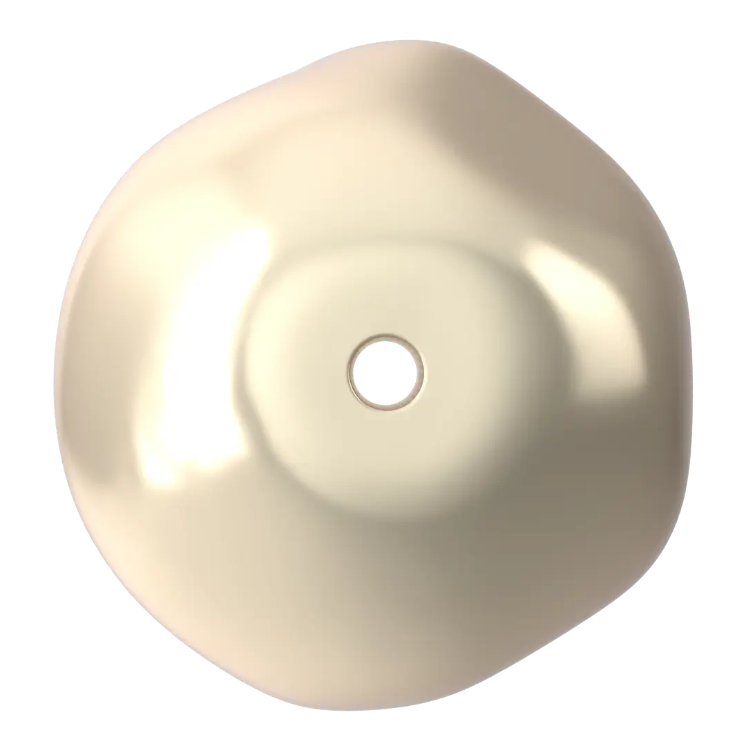 Serinity Pearls Baroque Round (5841) Crystal Creamrose Light - Bluestreak Crystals