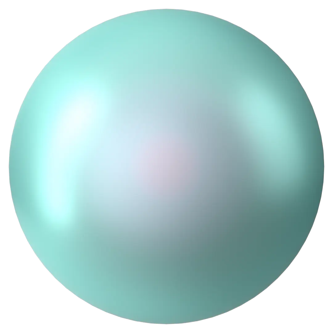 Swarovski Pearls Cabochon (5817) Crystal Iridescent Light Turquoise - Bluestreak Crystals