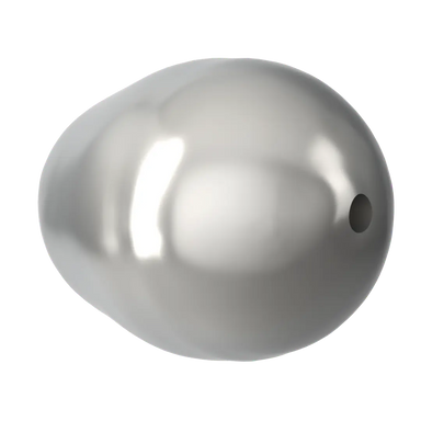 Serinity Pearls Pear (5821) Crystal Light Grey - Bluestreak Crystals