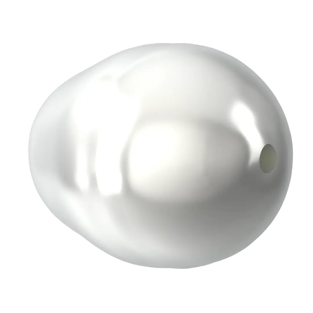 Serinity Pearls Pear (5821) Crystal Moonlight - Bluestreak Crystals