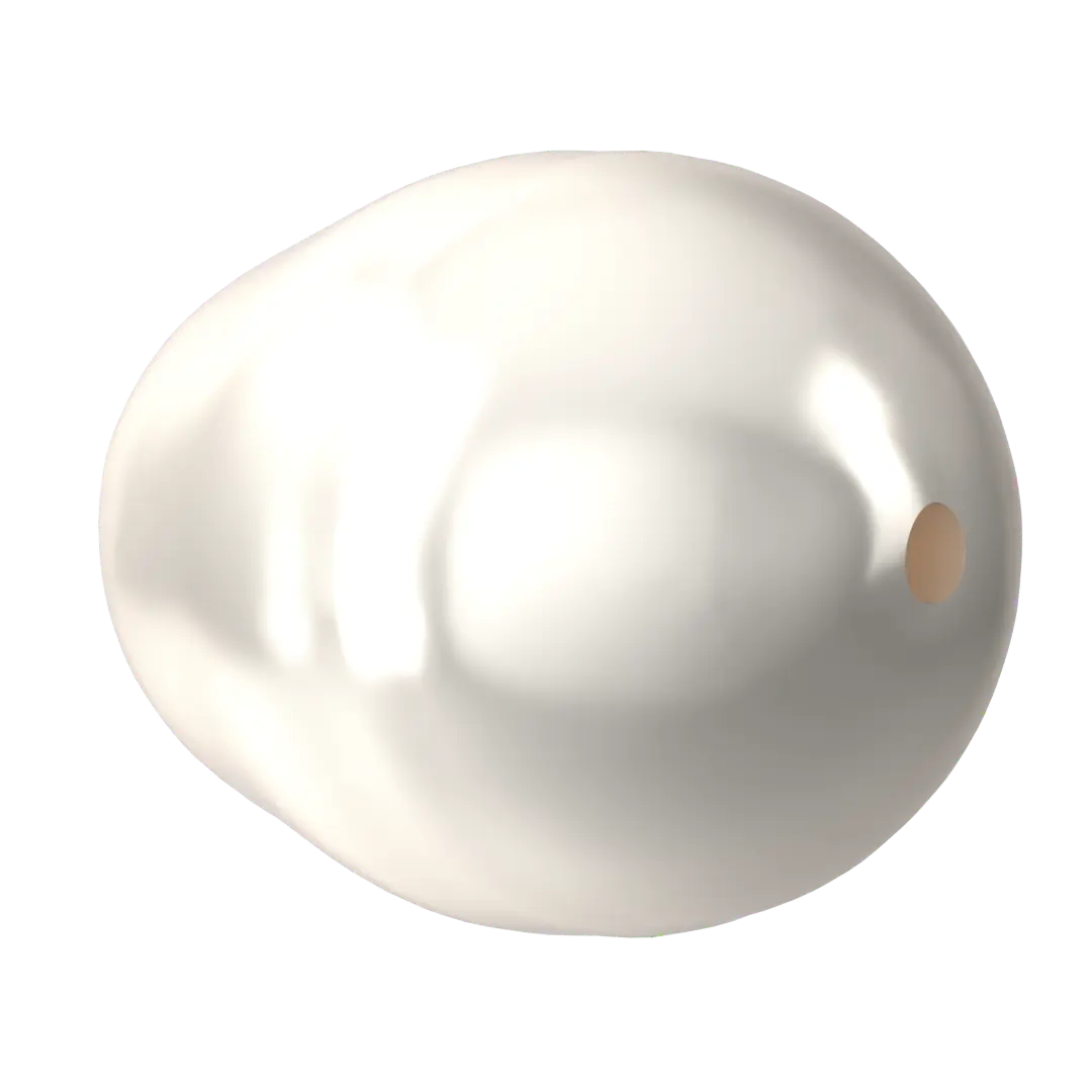 Serinity Pearls Pear (5821) Crystal White - Bluestreak Crystals