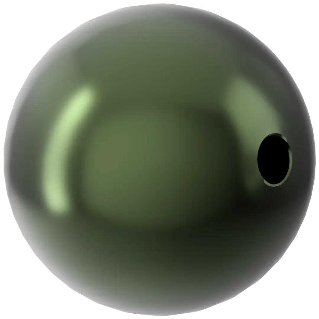Serinity Pearls Round (5810) Crystal Dark Green - Bluestreak Crystals