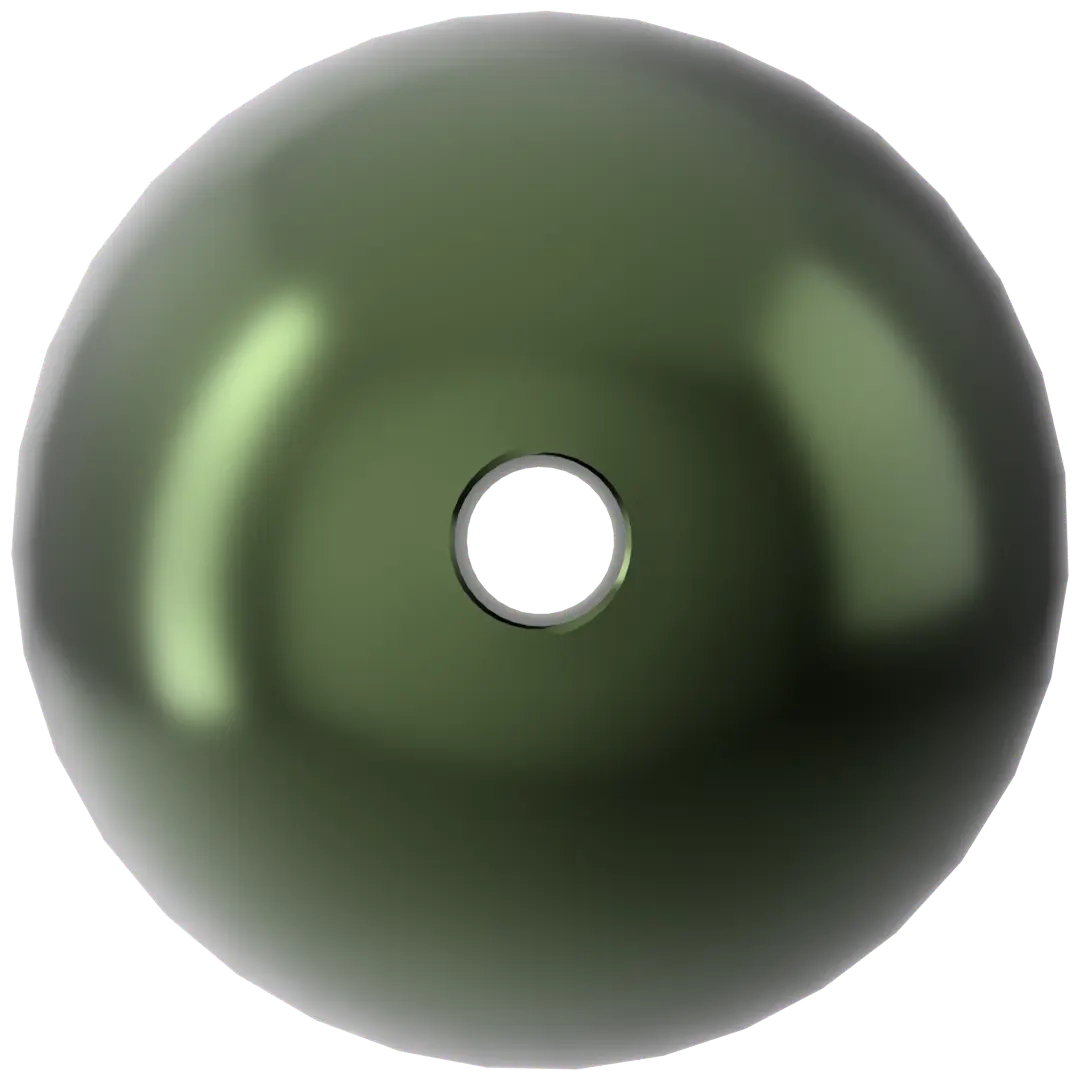 Serinity Pearls Round (5810) Crystal Dark Green - Bluestreak Crystals
