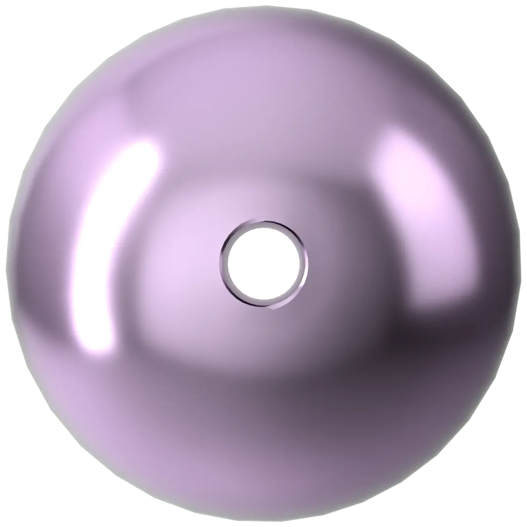 Serinity Pearls Round (5810) Crystal Light Amethyst - Bluestreak Crystals