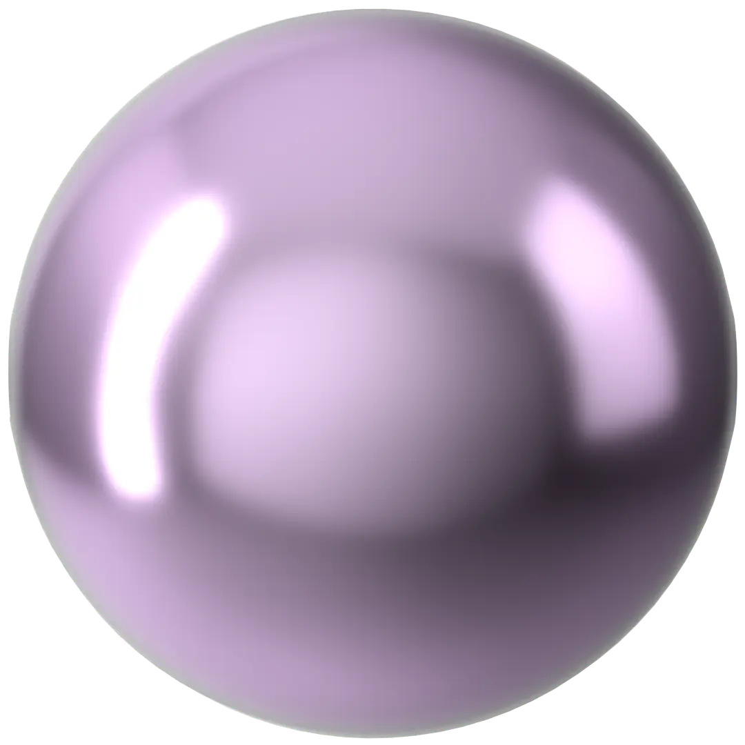 Serinity Pearls Round (5810) Crystal Light Amethyst - Bluestreak Crystals