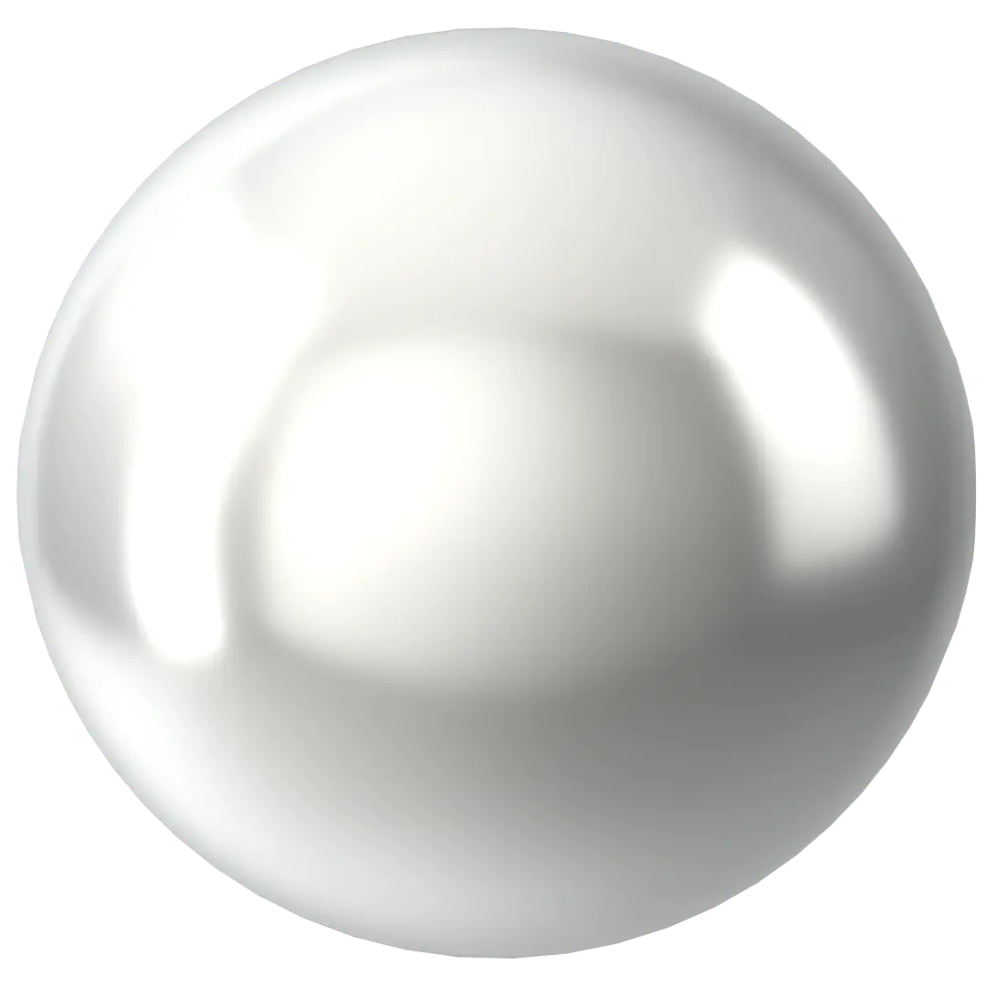 Serinity Pearls Round Half Drilled (5818) Crystal Moonlight - Bluestreak Crystals