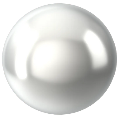 Serinity Pearls Round Half Drilled (5818) Crystal Moonlight - Bluestreak Crystals