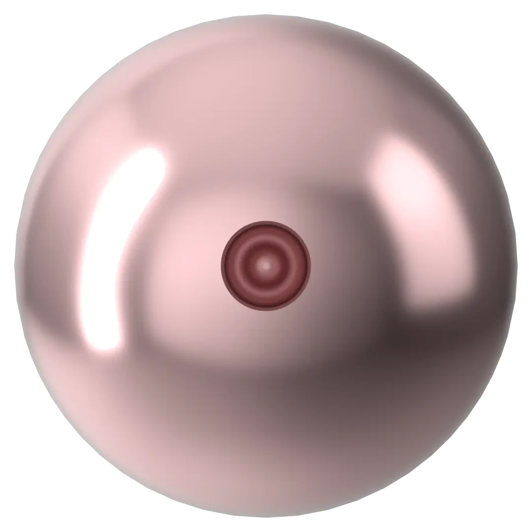 Serinity Pearls Round Half Drilled (5818) Crystal Vintage Rose - Bluestreak Crystals