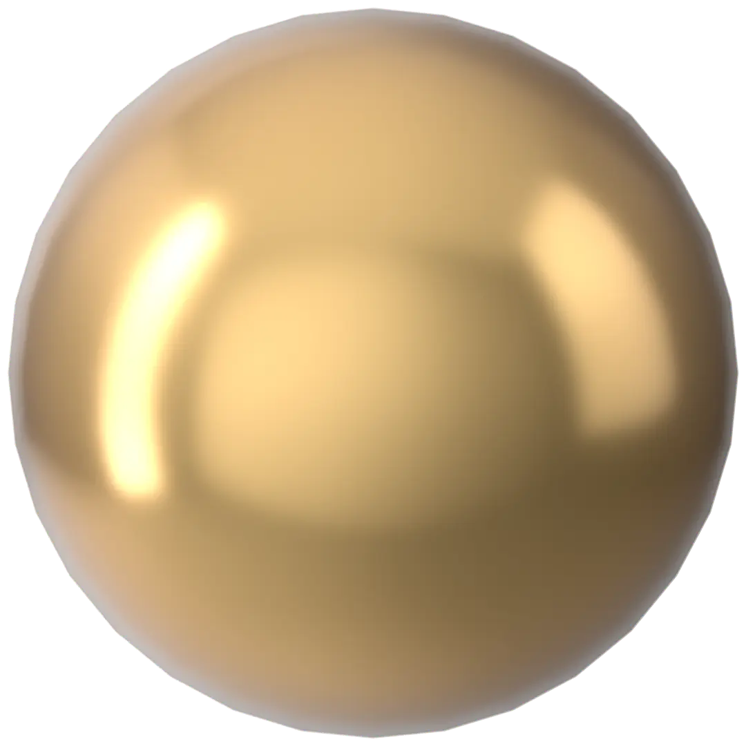 Swarovski Pearls Round No Hole (5809) Crystal Bright Gold - Bluestreak Crystals