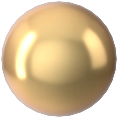 Serinity Pearls Round No Hole (5809) Crystal Gold - Bluestreak Crystals