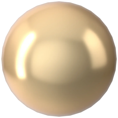 Serinity Pearls Round No Hole (5809) Crystal Light Gold - Bluestreak Crystals