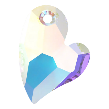 Serinity Pendants Asymmetrical Heart (6261) Crystal AB - Bluestreak Crystals