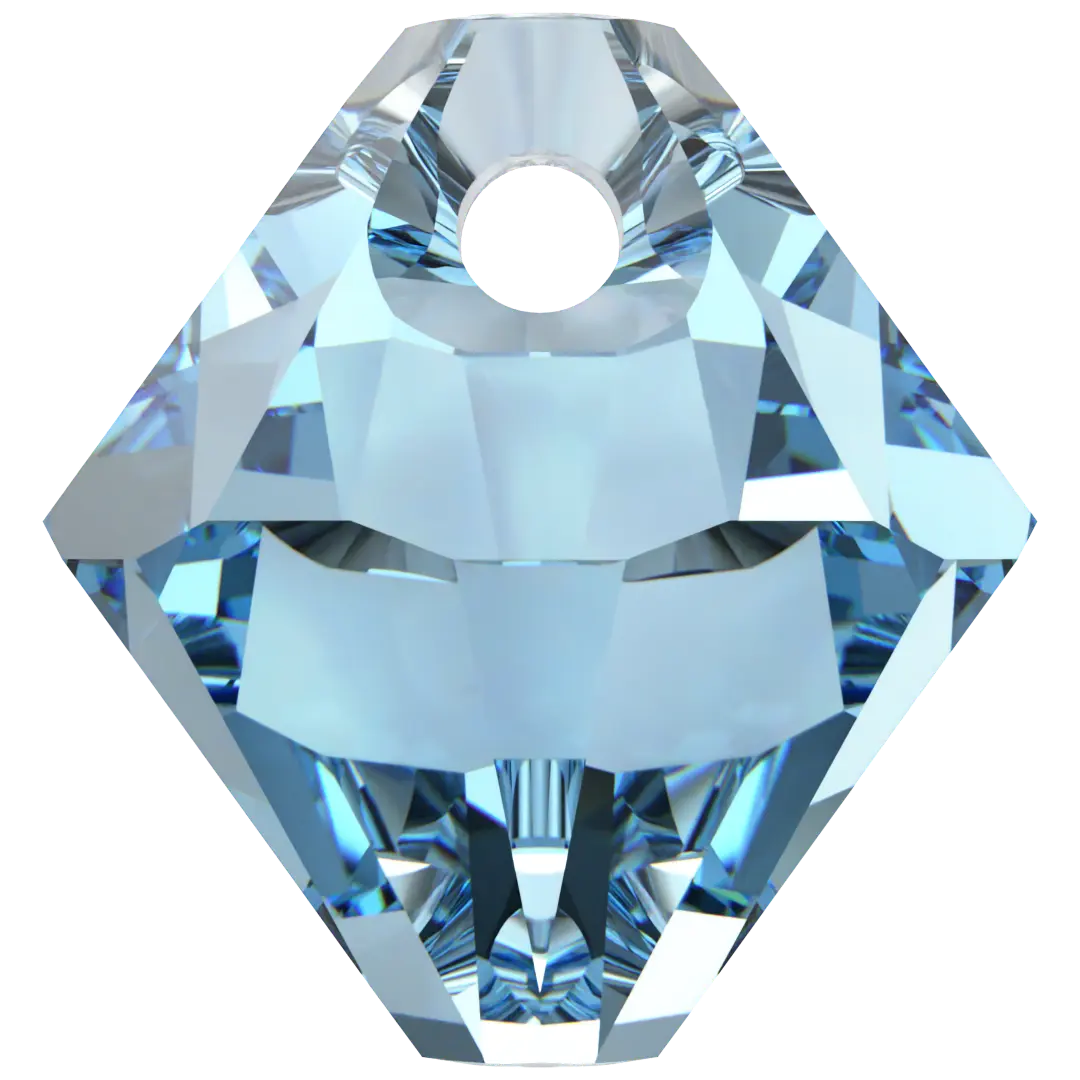 Serinity Pendants Bicone Cut (6328) Aquamarine - Bluestreak Crystals