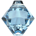Serinity Pendants Bicone Cut (6328) Aquamarine - Bluestreak Crystals