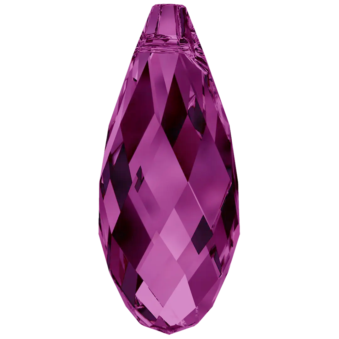 Serinity Pendants Briolette (6010) Amethyst - Bluestreak Crystals