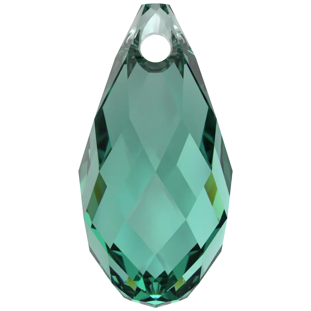 Serinity Pendants Briolette (6010) Caribbean Green - Bluestreak Crystals