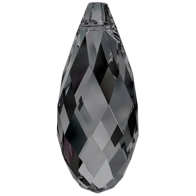 Serinity Pendants Briolette (6010) Crystal Silver Night - Bluestreak Crystals