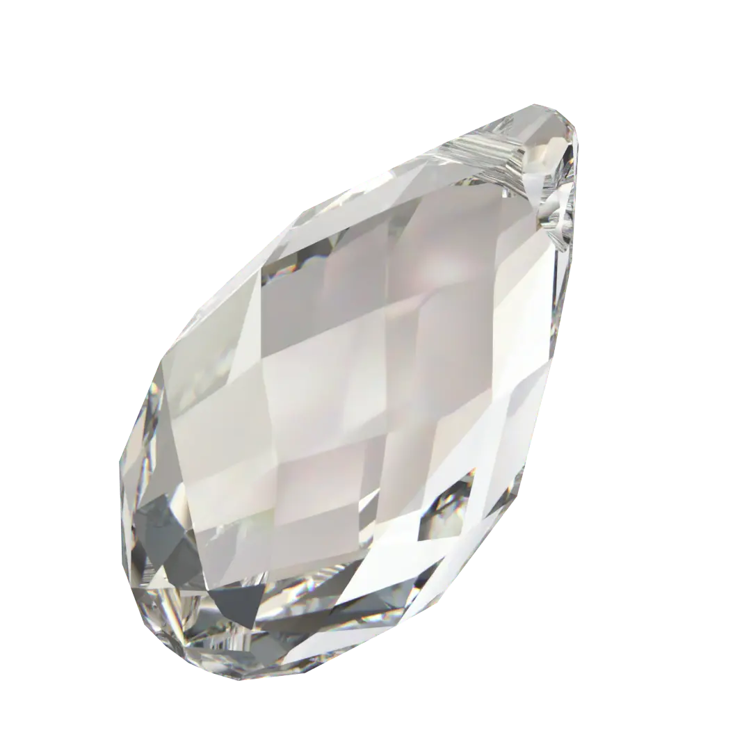 Serinity Pendants Briolette (6010) Crystal Silver Shade - Bluestreak Crystals