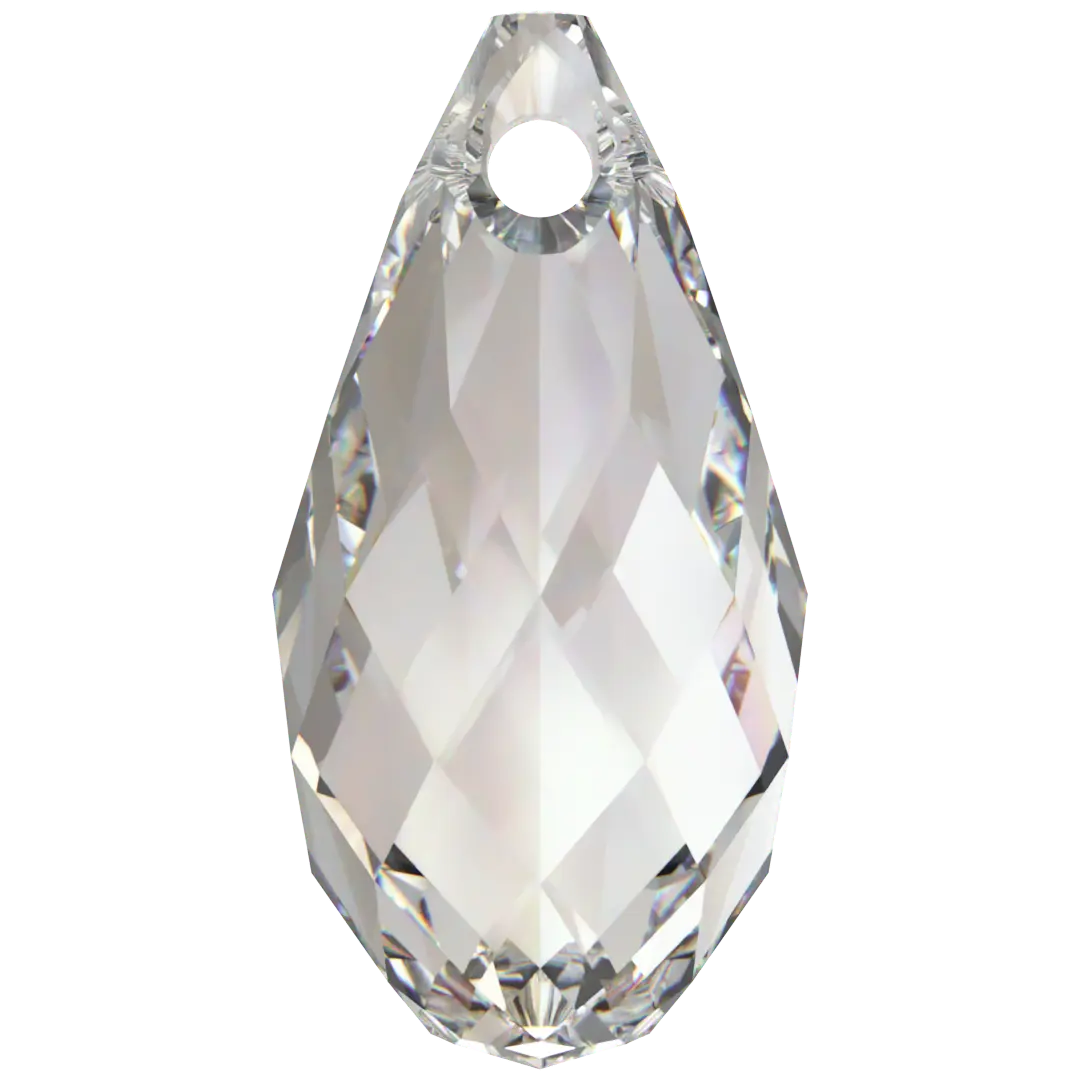 Serinity Pendants Briolette (6010) Crystal Silver Shade - Bluestreak Crystals