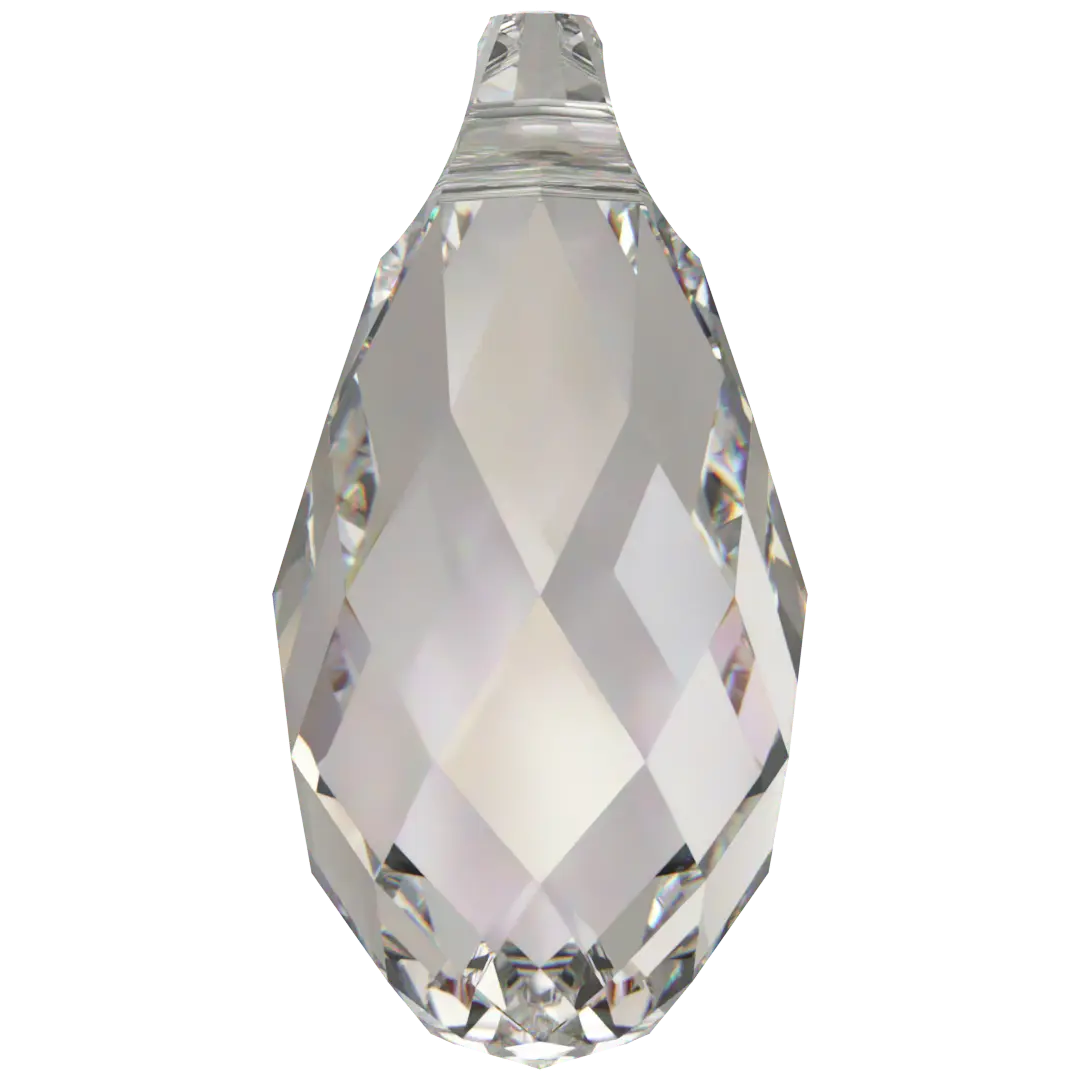 Serinity Pendants Briolette (6010) Crystal Silver Shade - Bluestreak Crystals