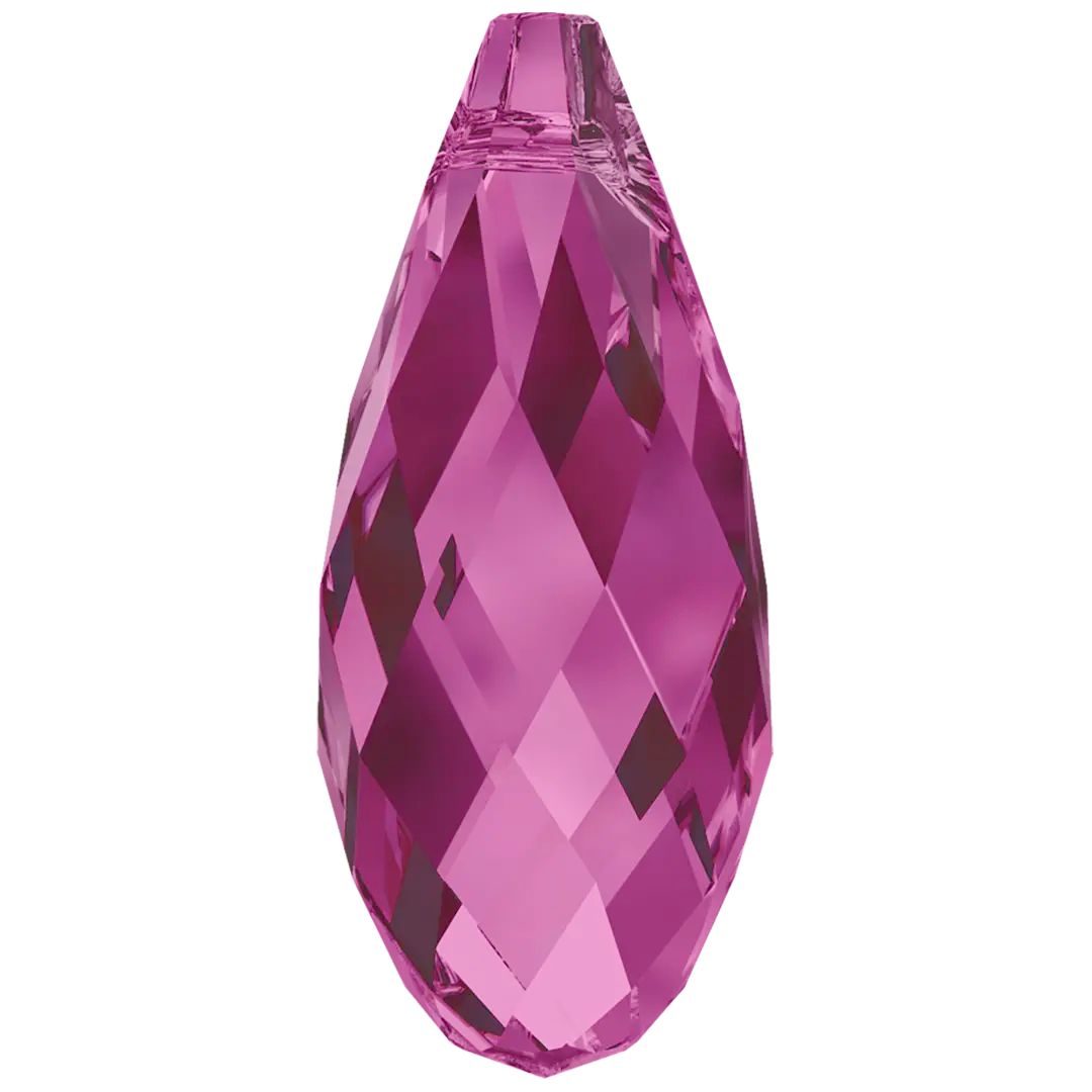 Serinity Pendants Briolette (6010) Fuchsia - Bluestreak Crystals