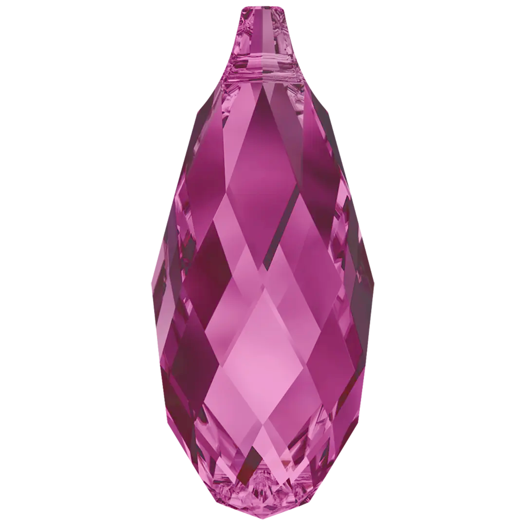 Serinity Pendants Briolette (6010) Fuchsia - Bluestreak Crystals